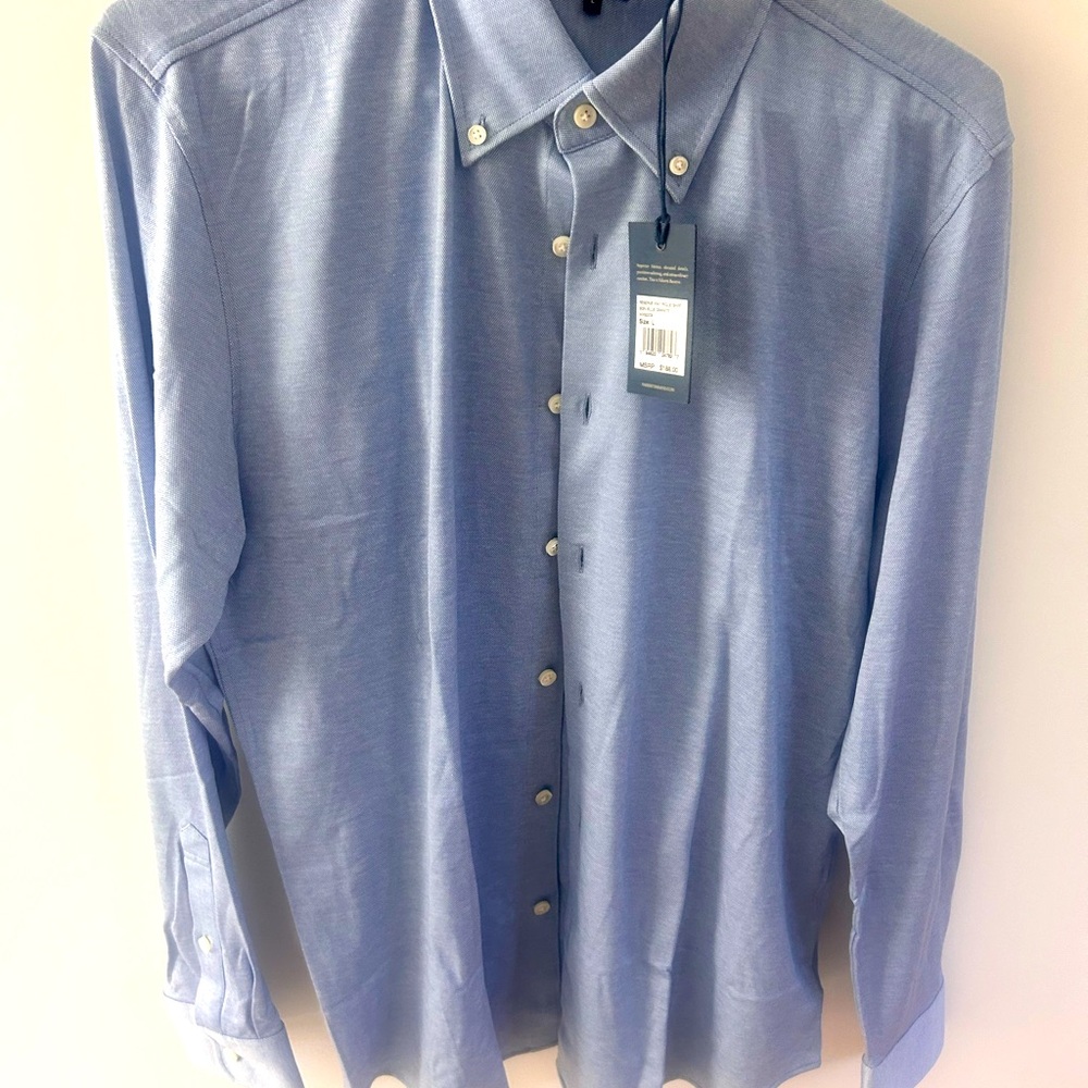 Faherty NWT Men’s Large Reserve Knot Pique Shirt